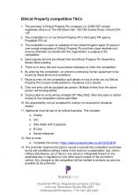Ethical Property - Win a desk space competition TCs