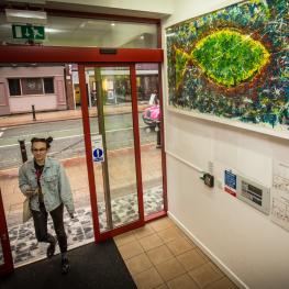 Entrance foyer at Green Fish