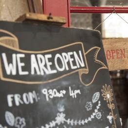 open sign